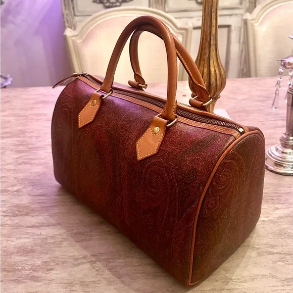 Elegant ETRO BOSTON  Paisley Bag - Picture 6 of 14